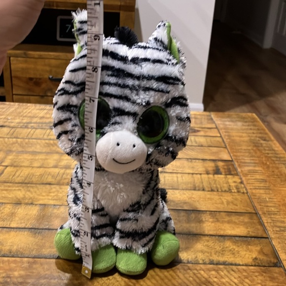 TY Beanie Boos | Zig zag the zebra medium size plush - Picture 8 of 8
